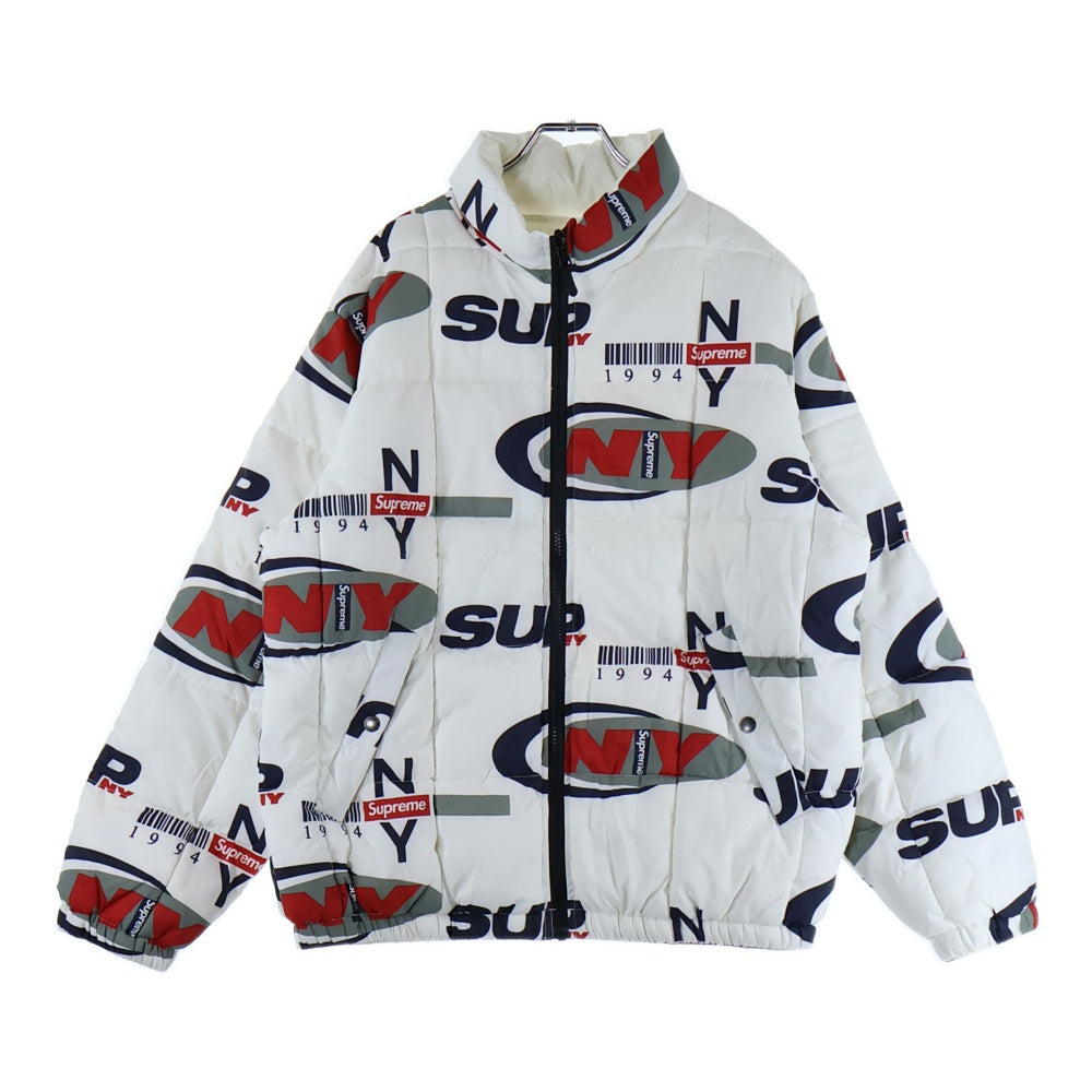 SUPREME(シュプリーム) 18AW NY Reversible Puffy Jacket フォトプリントリバーシブルジャケット ホワイト