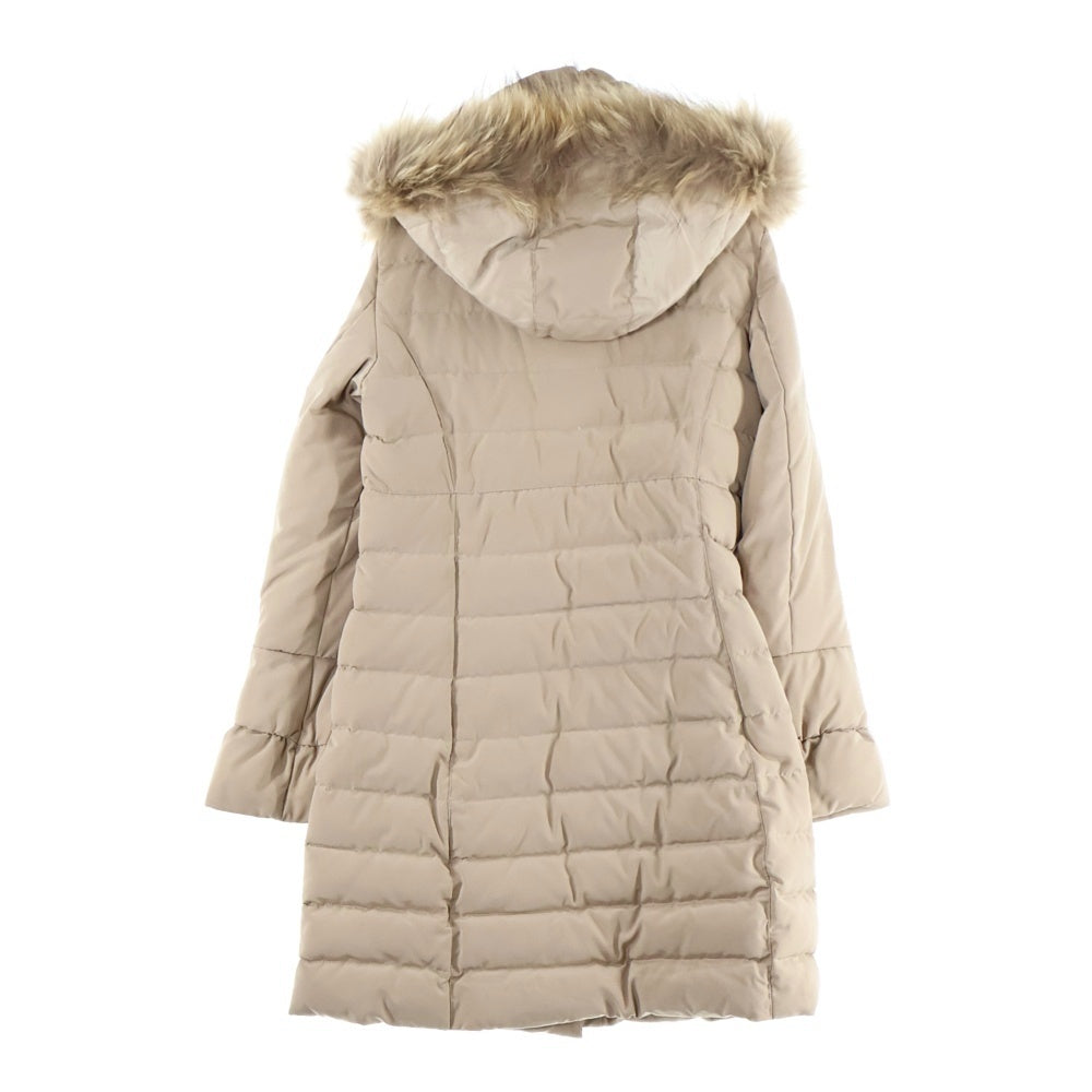 Max Mara(マックスマーラ) キルティング ファーフーデッド コート ベージュ レディース 84940110