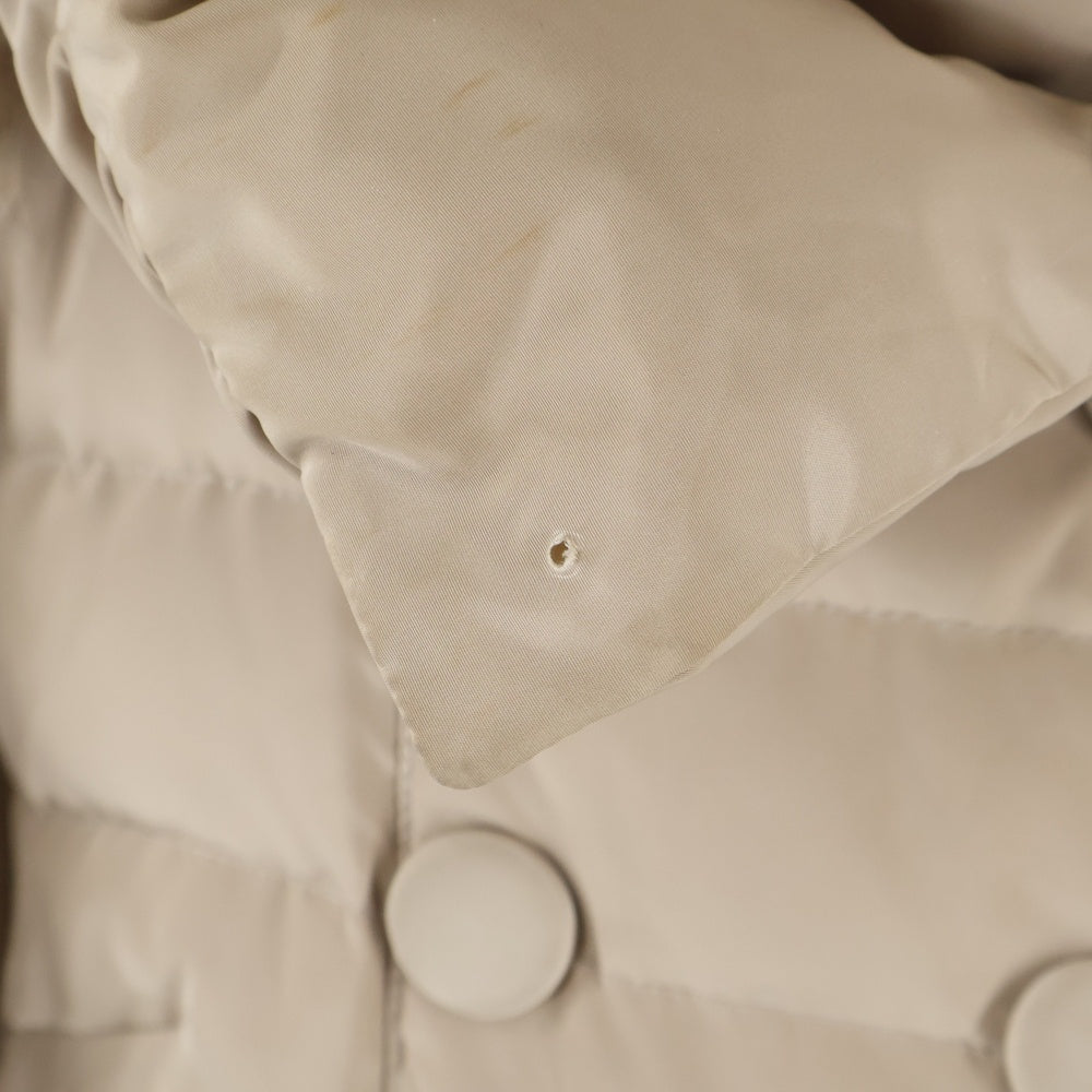 Max Mara(マックスマーラ) キルティング ファーフーデッド コート ベージュ レディース 84940110