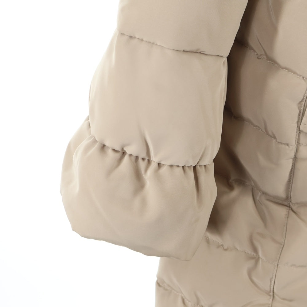 Max Mara(マックスマーラ) キルティング ファーフーデッド コート ベージュ レディース 84940110