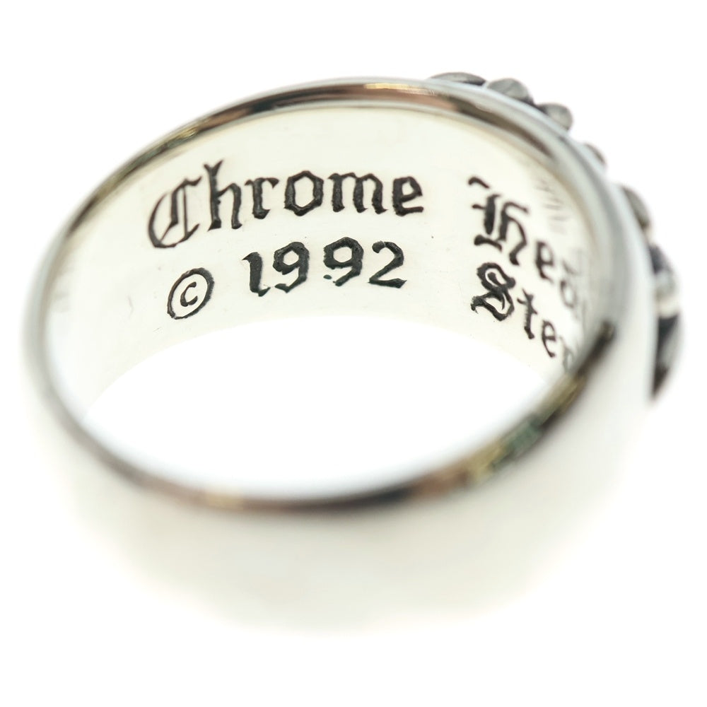 CHROME HEARTS(クロムハーツ) FLRL CRS 1DIA フローラルクロスリング 1ダイヤ シルバー