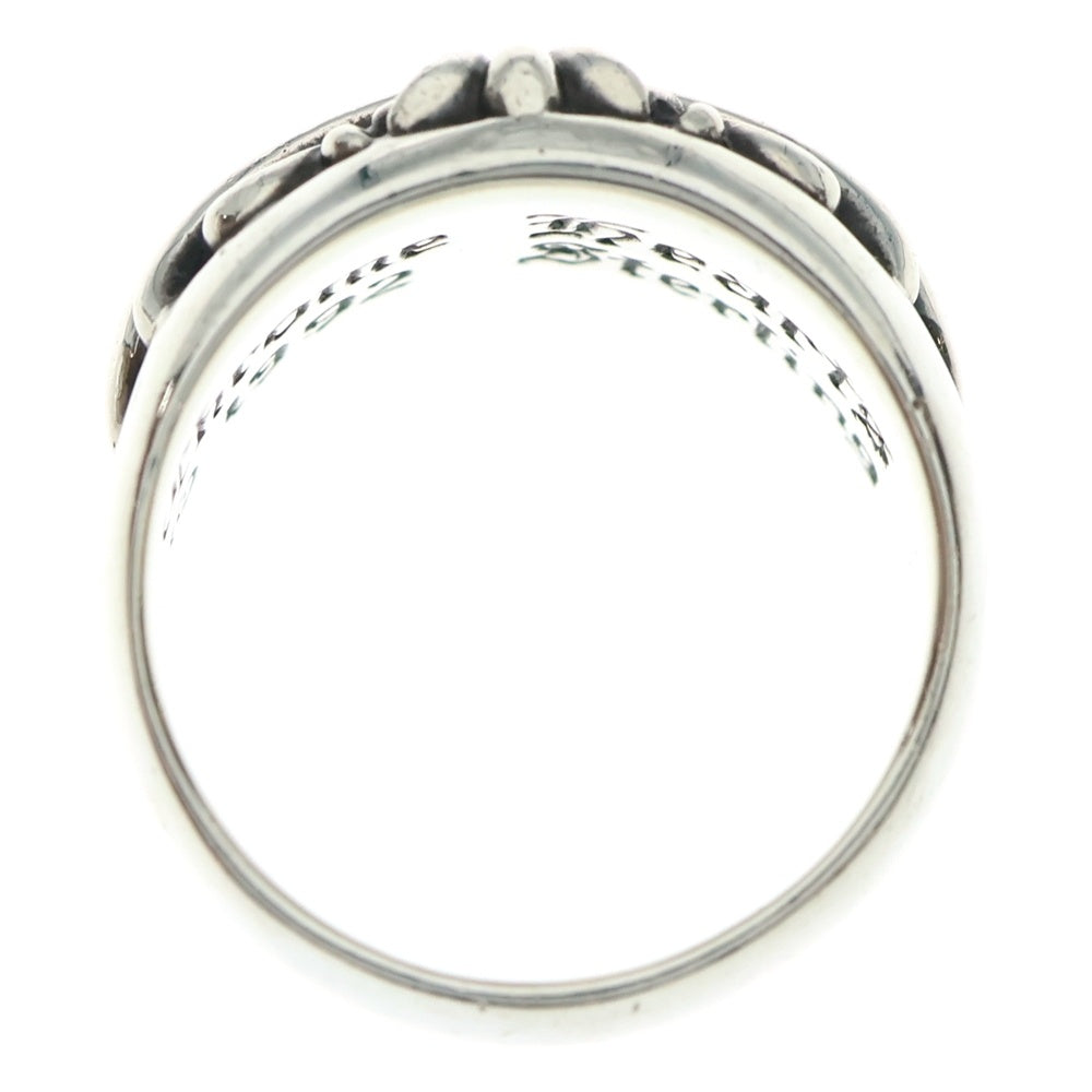 CHROME HEARTS(クロムハーツ) FLRL CRS 1DIA フローラルクロスリング 1ダイヤ シルバー