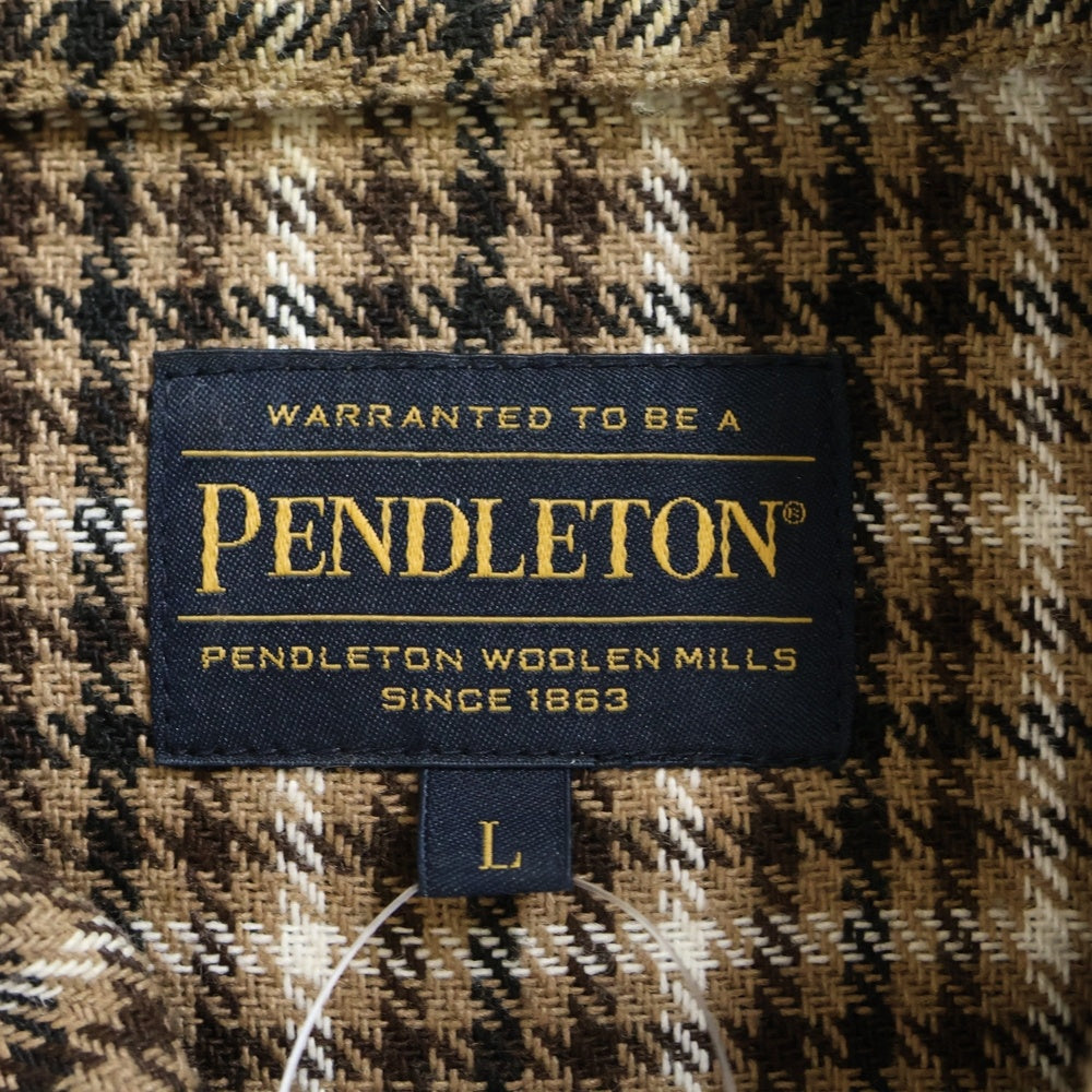 PENDLETON(ペンドルトン) チェック柄 長袖シャツ ブラウン 0475-1202