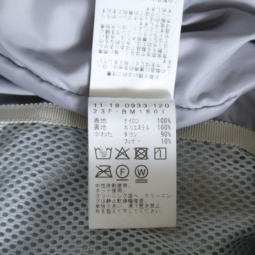 BEAMS(ビームス) ショート ダウンジャケット フーディ グレー 11-18-0933-120