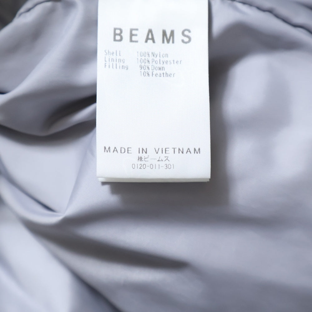 BEAMS(ビームス) ショート ダウンジャケット フーディ グレー 11-18-0933-120