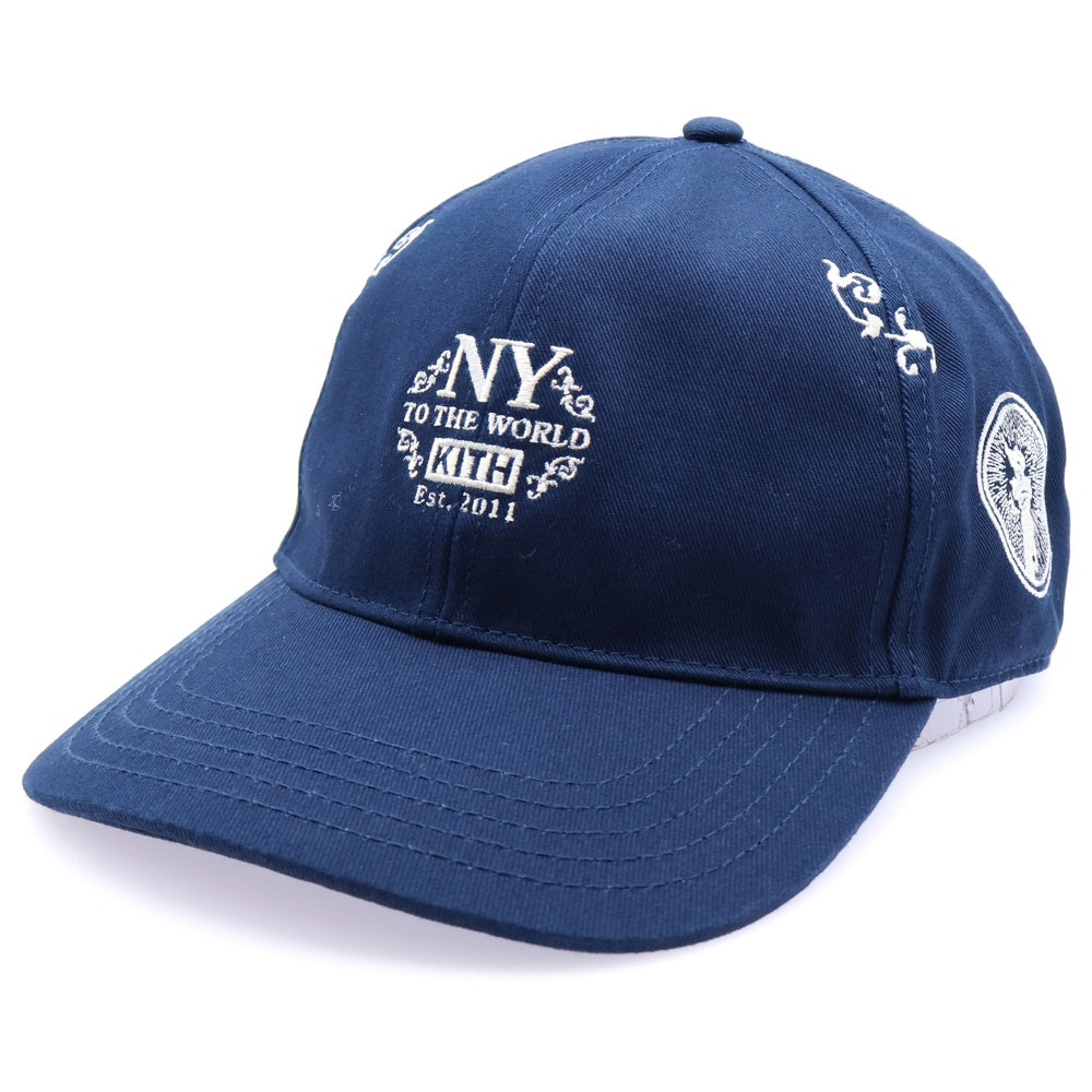 KITH(キス) NY to the World Nolan Trucker Hat メッシュトラッカーキャップ ネイビー
