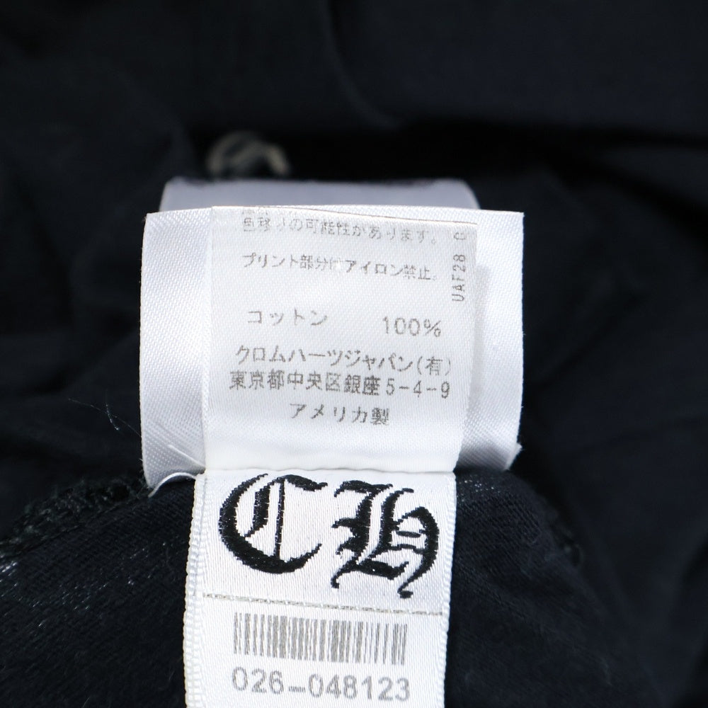 CHROME HEARTS(クロムハーツ) CH T-SHRT Side Logo Tee サイドTバープリント 半袖カットソー ブラック