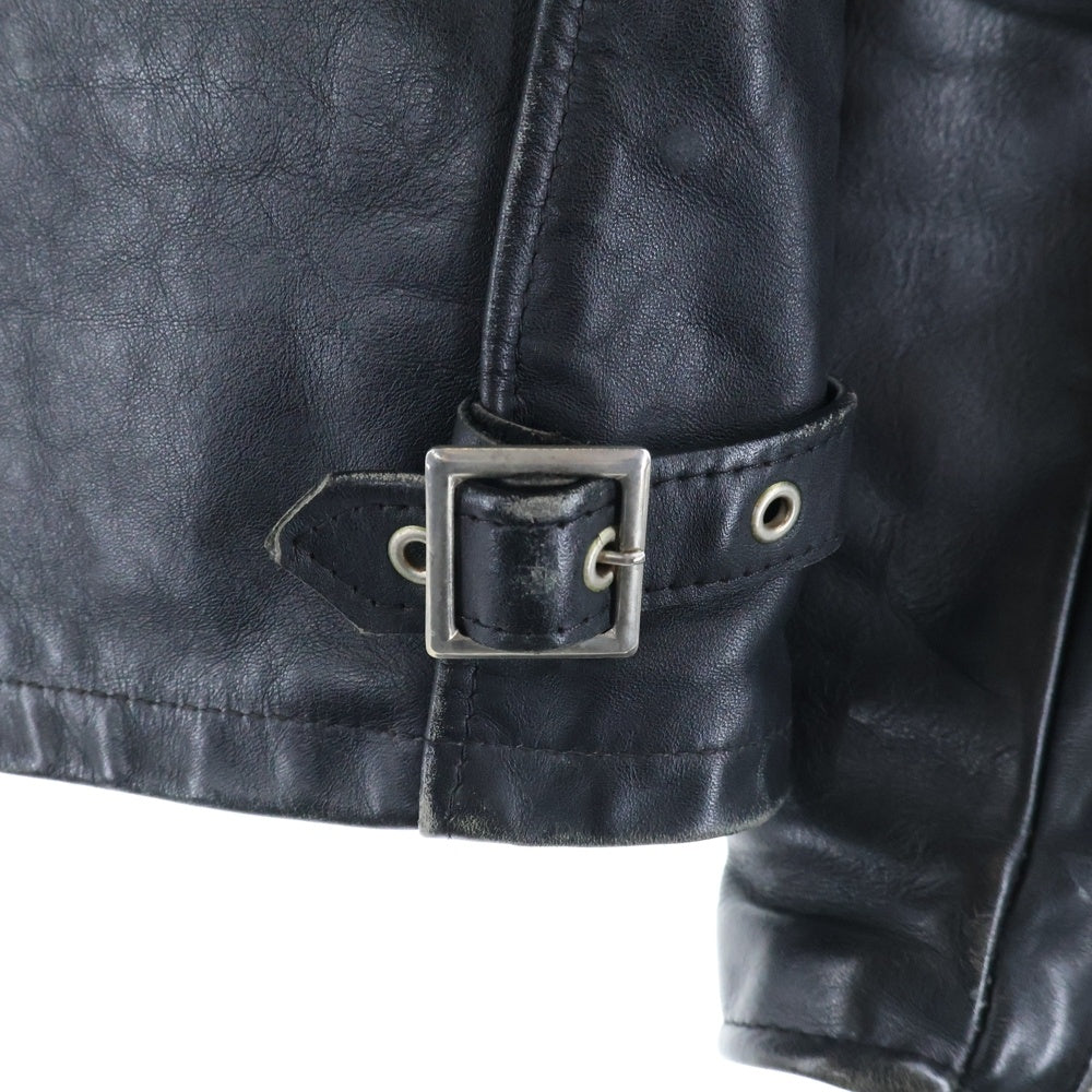 SCHOTT(ショット) 641 SINGLE RIDERS LEATHER JACKET シングルライダース レザージャケット ボアライナー付き ブラック
