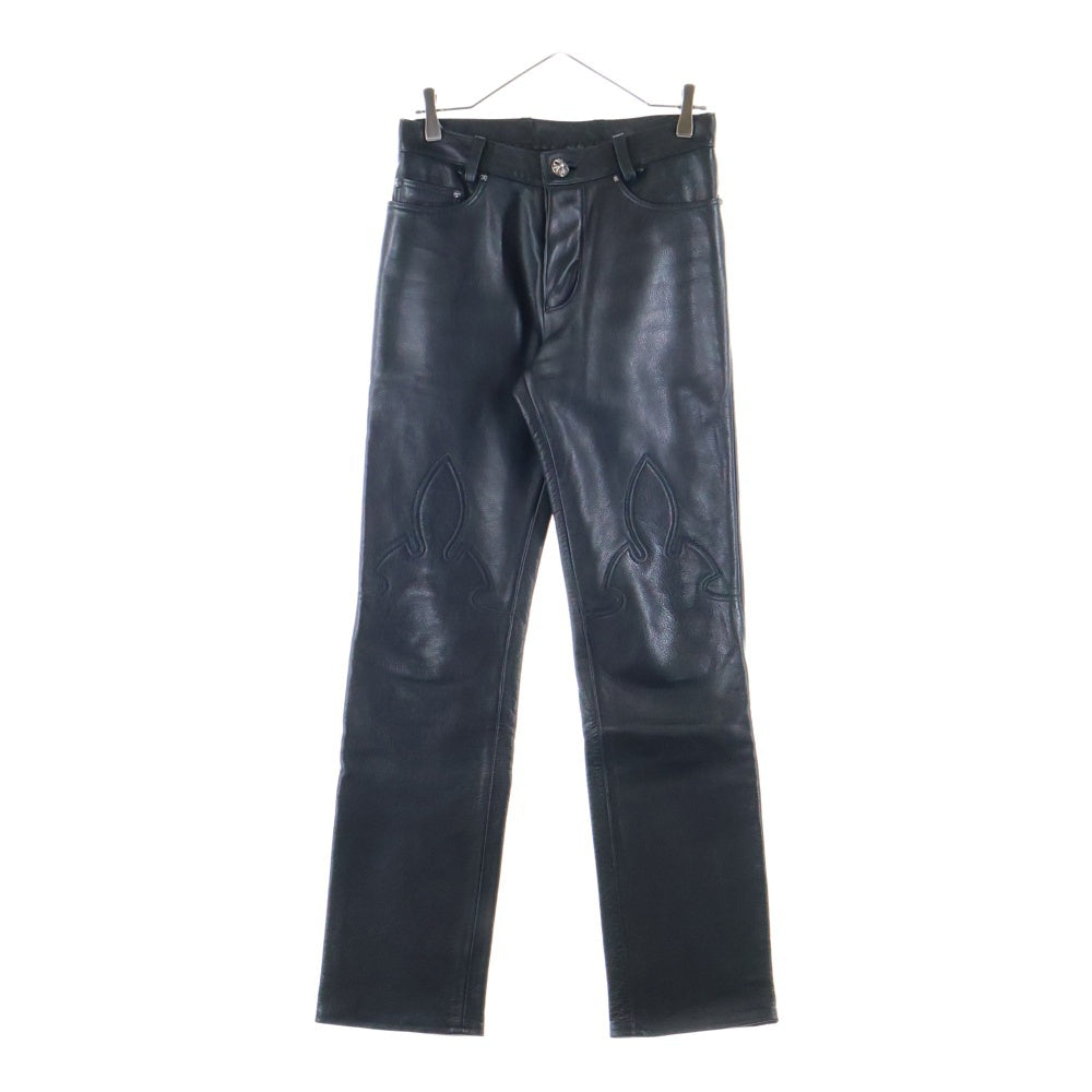 CHROME HEARTS(クロムハーツ) LTHR PANTS クロスボールボタン 5