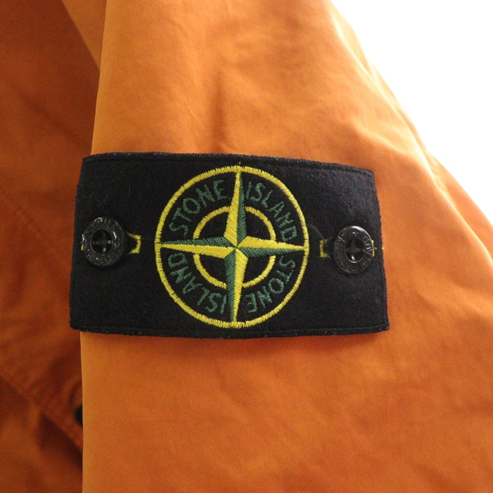 STONE ISLAND(ストーンアイランド) 19AW ウールライナー付き ムートンフード着脱可 2WAY ナイロン ロングコート オレンジ 711570449-A