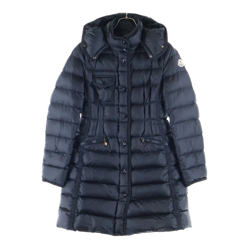 MONCLER(モンクレール) 15AW HERMINE エルミエンヌ ジップアップ ダウンコート ナイロンジャケット ブラック A20934933905 53048 レディース