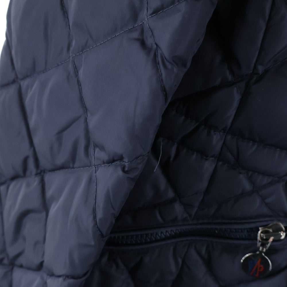 MONCLER(モンクレール) RONCE ロンス ファー付き キルティング ナイロンジップアップ ダウン ジャケット ネイビー 120934936015 68065
