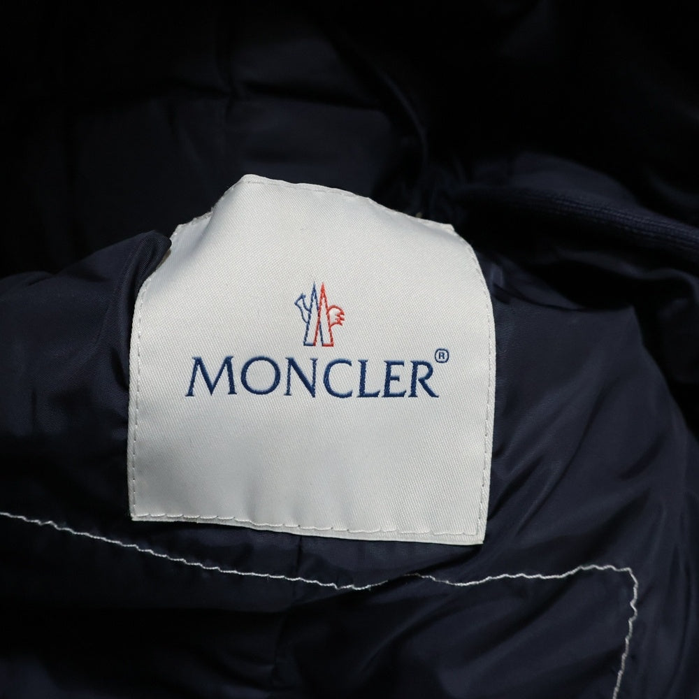 MONCLER(モンクレール) RONCE ロンス ファー付き キルティング ナイロンジップアップ ダウン ジャケット ネイビー 120934936015 68065