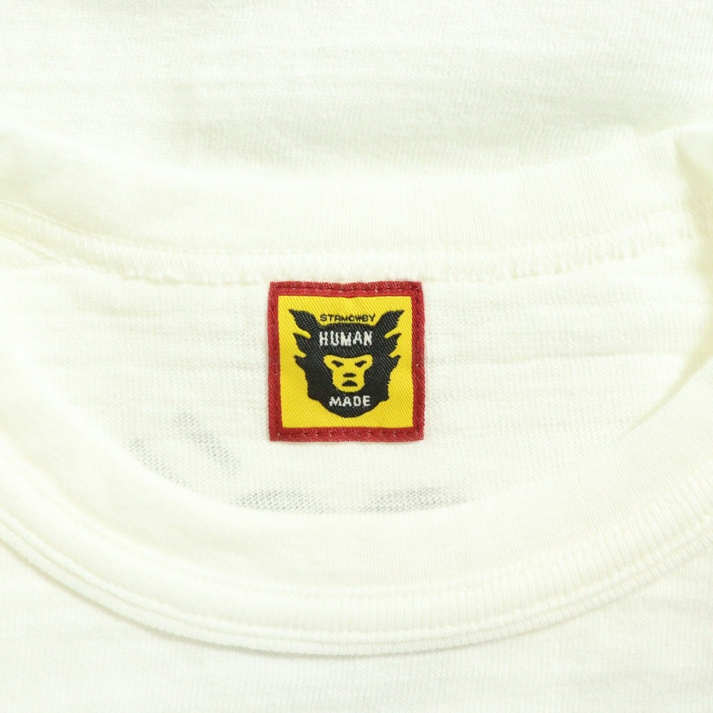 HUMAN MADE(ヒューマンメイド) 24SS GRAPHIC T-SHIRT ドラゴンプリント クルーネック半袖Tシャツ カットソー ホワイト HM27TE001