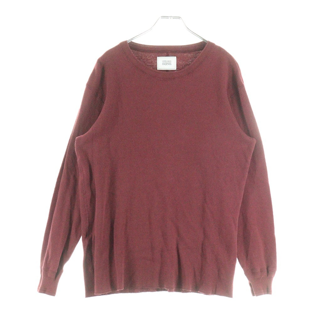 UNITED ARROWS & SONS(ユナイテッドアローズ アンド サンズ) AROUSAL THERMAL 5512-274-0613 サーマル長袖Tシャツ レッド