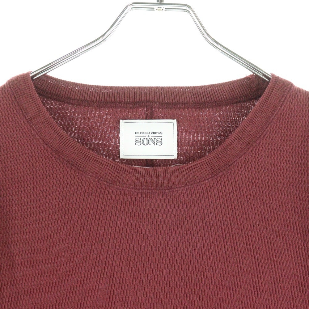 UNITED ARROWS & SONS(ユナイテッドアローズ アンド サンズ) AROUSAL THERMAL 5512-274-0613 サーマル長袖Tシャツ レッド