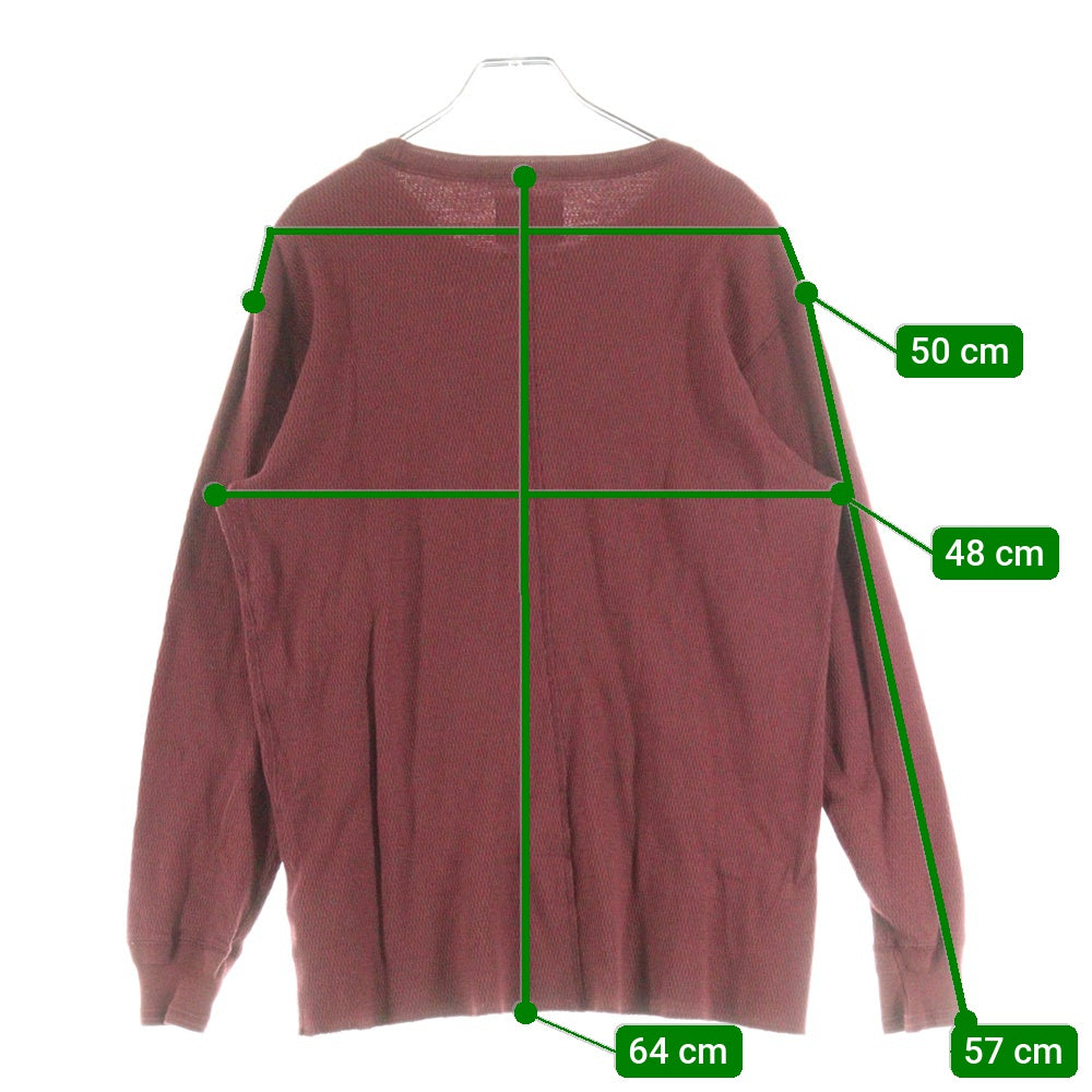 UNITED ARROWS & SONS(ユナイテッドアローズ アンド サンズ) AROUSAL THERMAL 5512-274-0613 サーマル長袖Tシャツ レッド