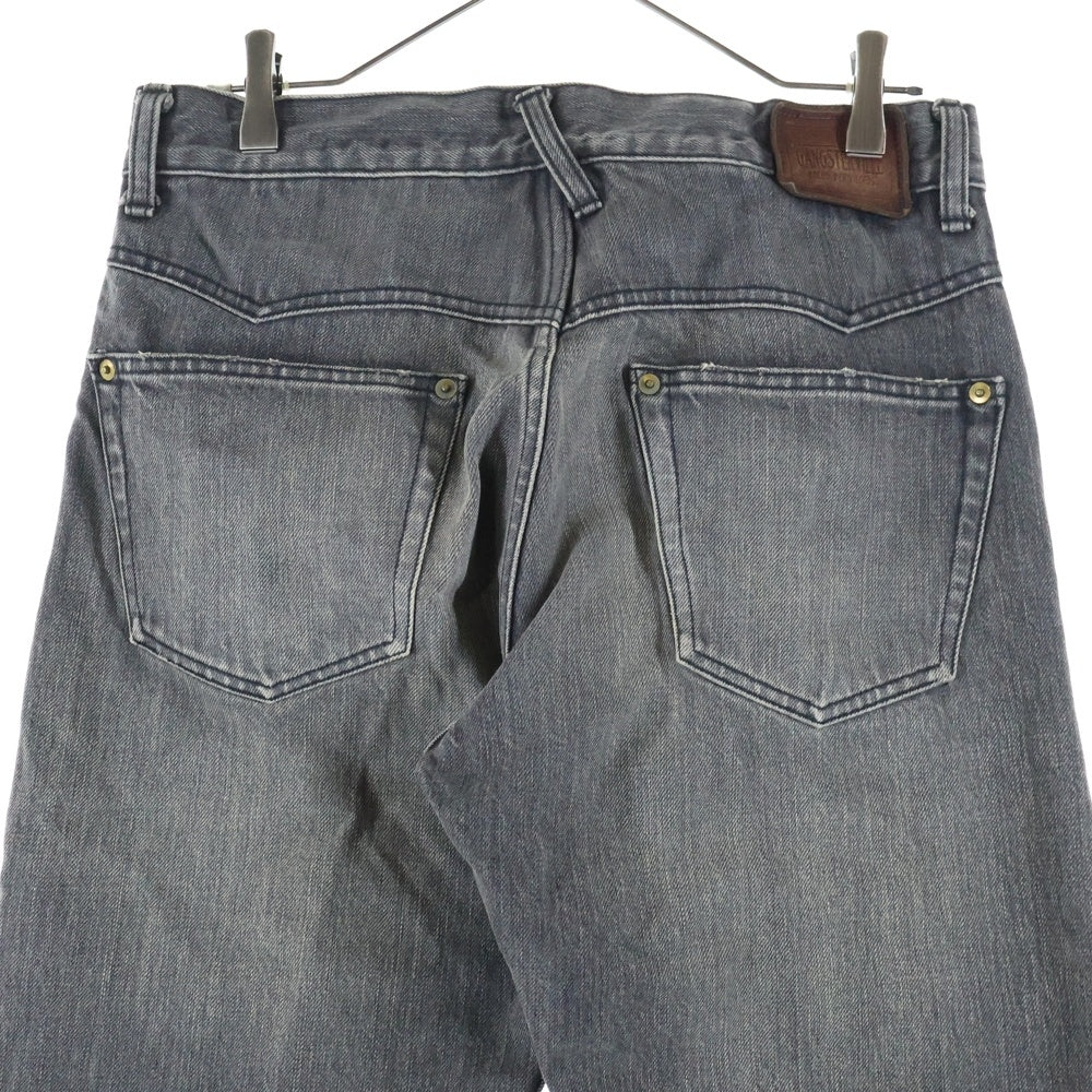 GANGSTERVILLE(ギャングスタービル) ウォッシュ加工ストレートデニムパンツ グレー