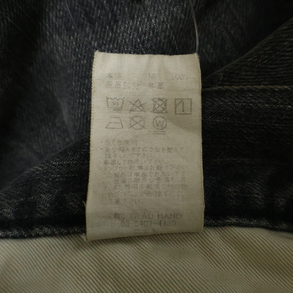 GANGSTERVILLE(ギャングスタービル) ウォッシュ加工ストレートデニムパンツ グレー