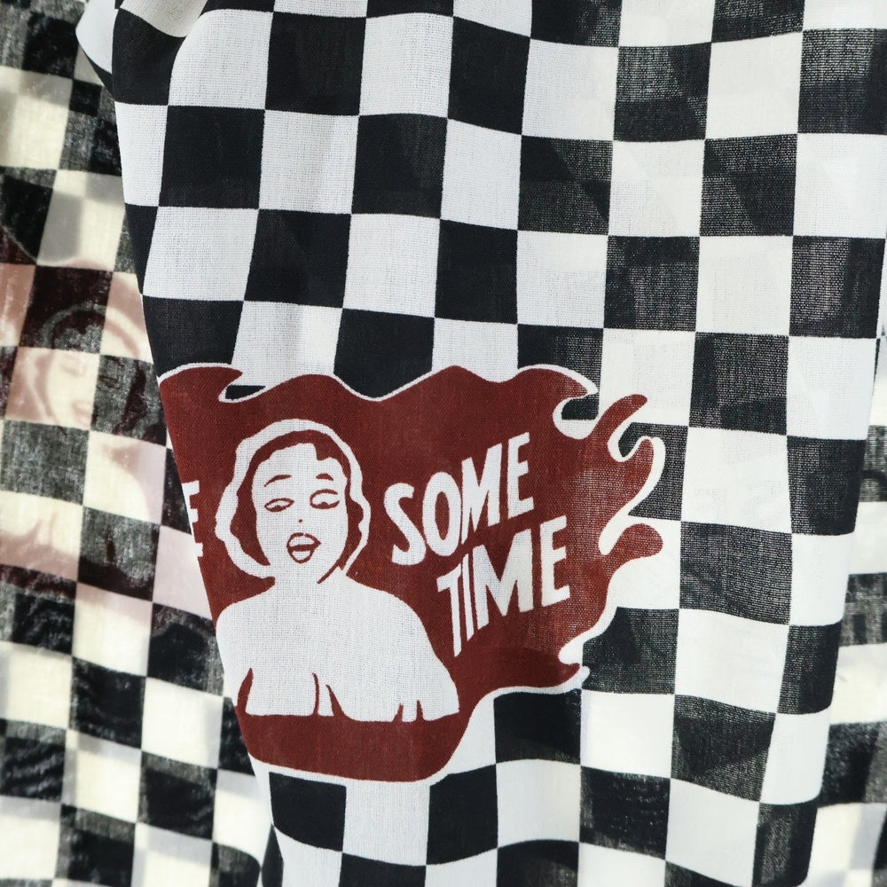 weirdo(ウィアード) チェッカーフラッグイージーパンツ ブラック