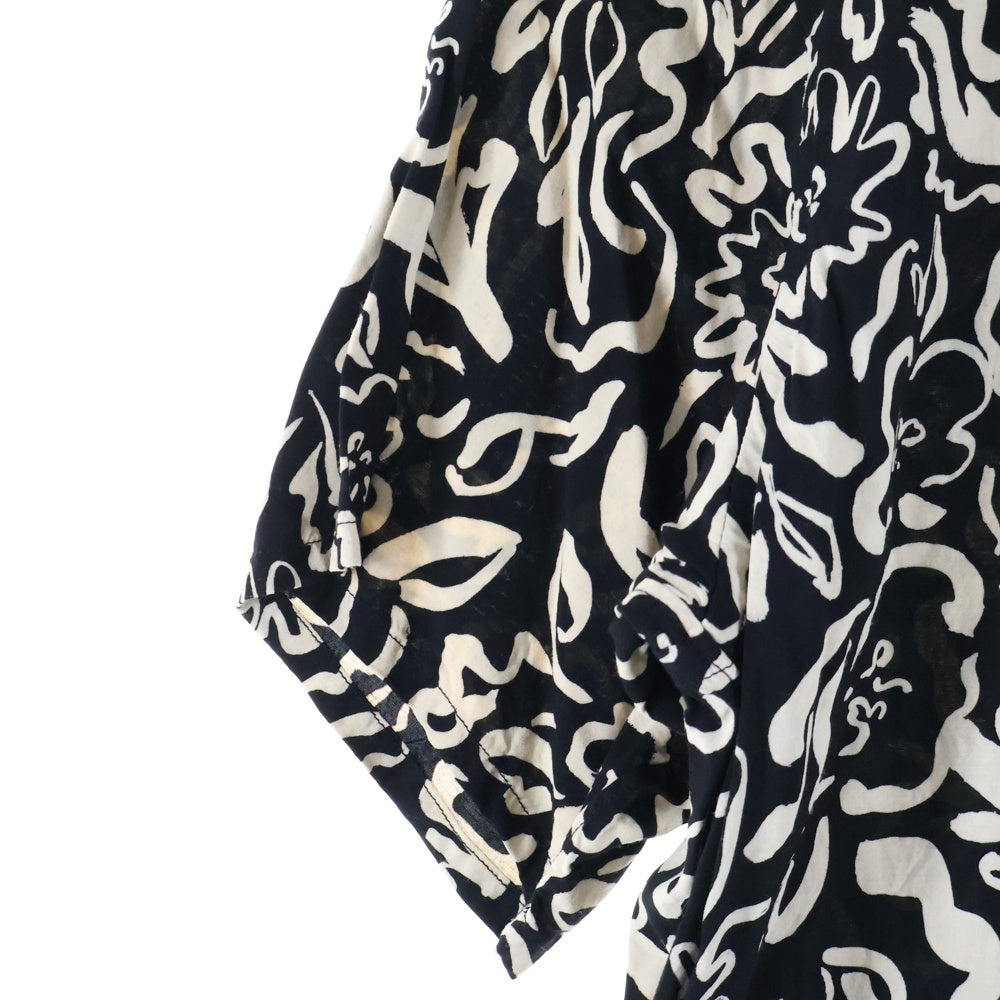 OLD JOE(オールドジョー) オープンカラー 総柄半袖シャツ ブラック