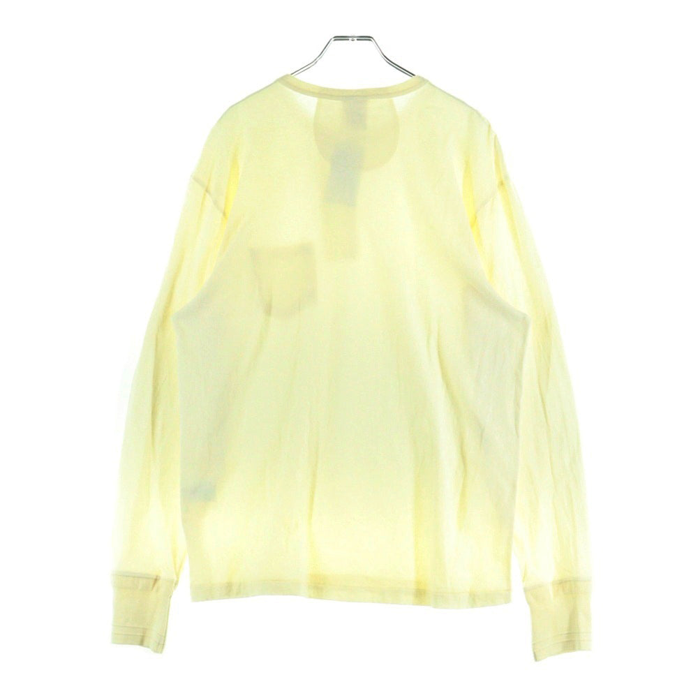 GLAD HAND(グラッドハンド) ヘンリーネック長袖Tシャツ カットソー ホワイト