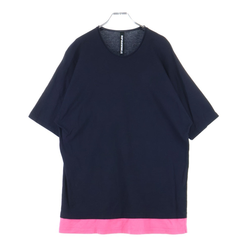 NO BRAND(ノーブランド) IRIP VANWINKLE リップヴァンウィンクル レイヤードクルーネック半袖Tシャツ カットソー