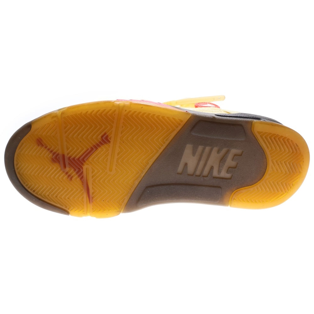 NIKE(ナイキ) ×OFF-WHITE AIR JORDAN 5 RETRO SP SAIL DH8565-100 オフホワイト エアジョーダン5 レトロ セイル ハイカットスニーカー アイボリー US9.5/27.5cm