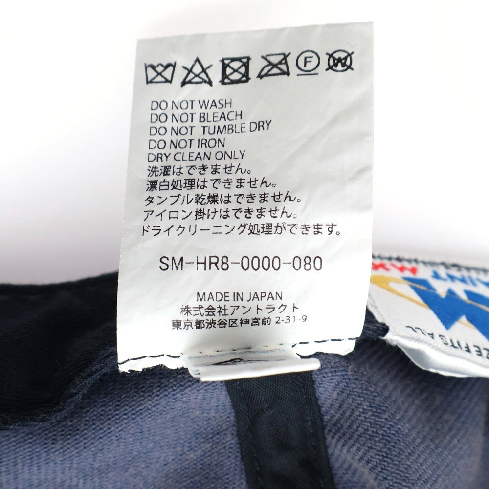 SAINT MICHAEL(セントマイケル) 6PANEL CAP ロゴ刺繍ベースボールキャップ ネイビー SM-HR8-0000-080