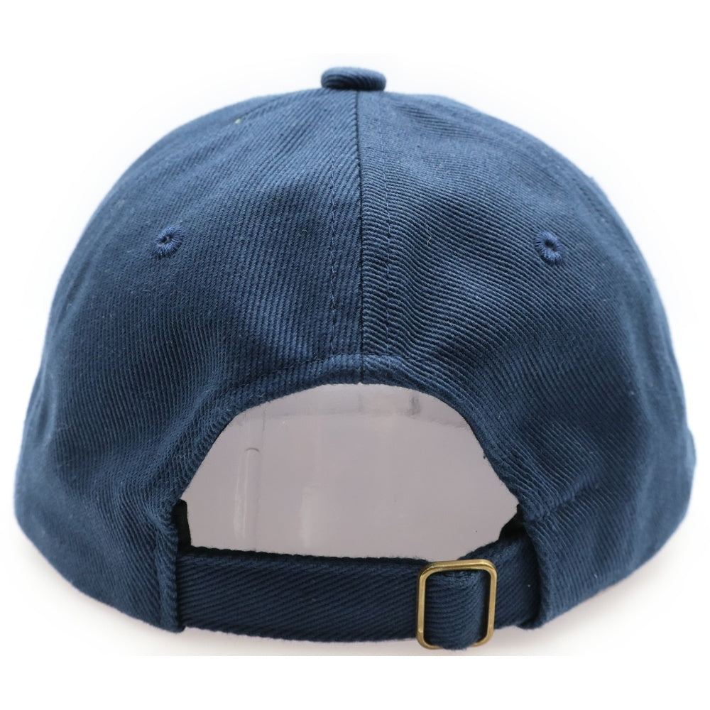 CASABLANCA(カサブランカ) ロゴ刺繍 6パネルベースボールキャップ 帽子 ネイビー AF22-HAT-002