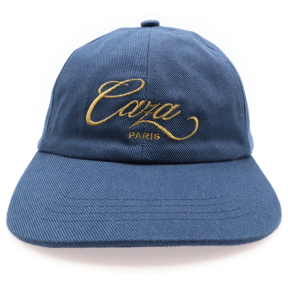 CASABLANCA(カサブランカ) ロゴ刺繍 6パネルベースボールキャップ 帽子 ネイビー AF22-HAT-002