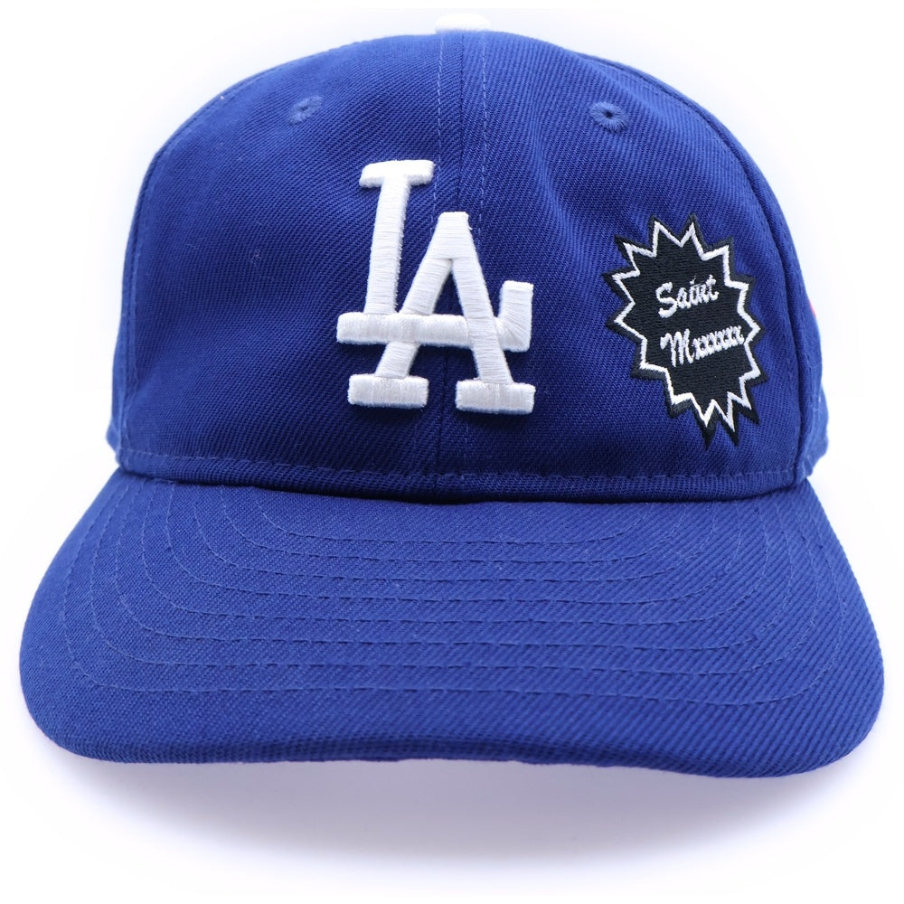 SAINT MICHAEL(セントマイケル) 25SS ×NEW ERA ×MLB YANKEES SNAPBACK ヤンキース スナップバック ワッペンロゴ キャップ 帽子 ブルー 14532343