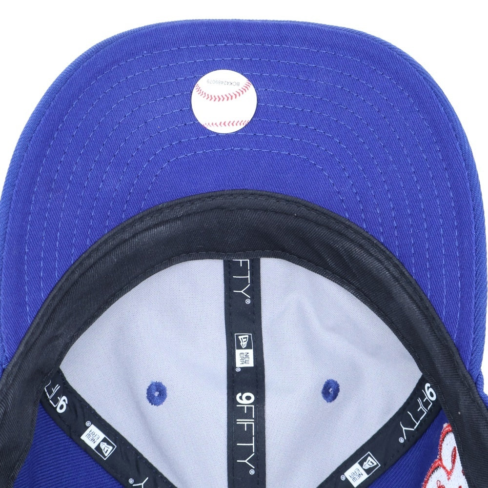 SAINT MICHAEL(セントマイケル) 25SS ×NEW ERA ×MLB YANKEES SNAPBACK ヤンキース スナップバック ワッペンロゴ キャップ 帽子 ブルー 14532343