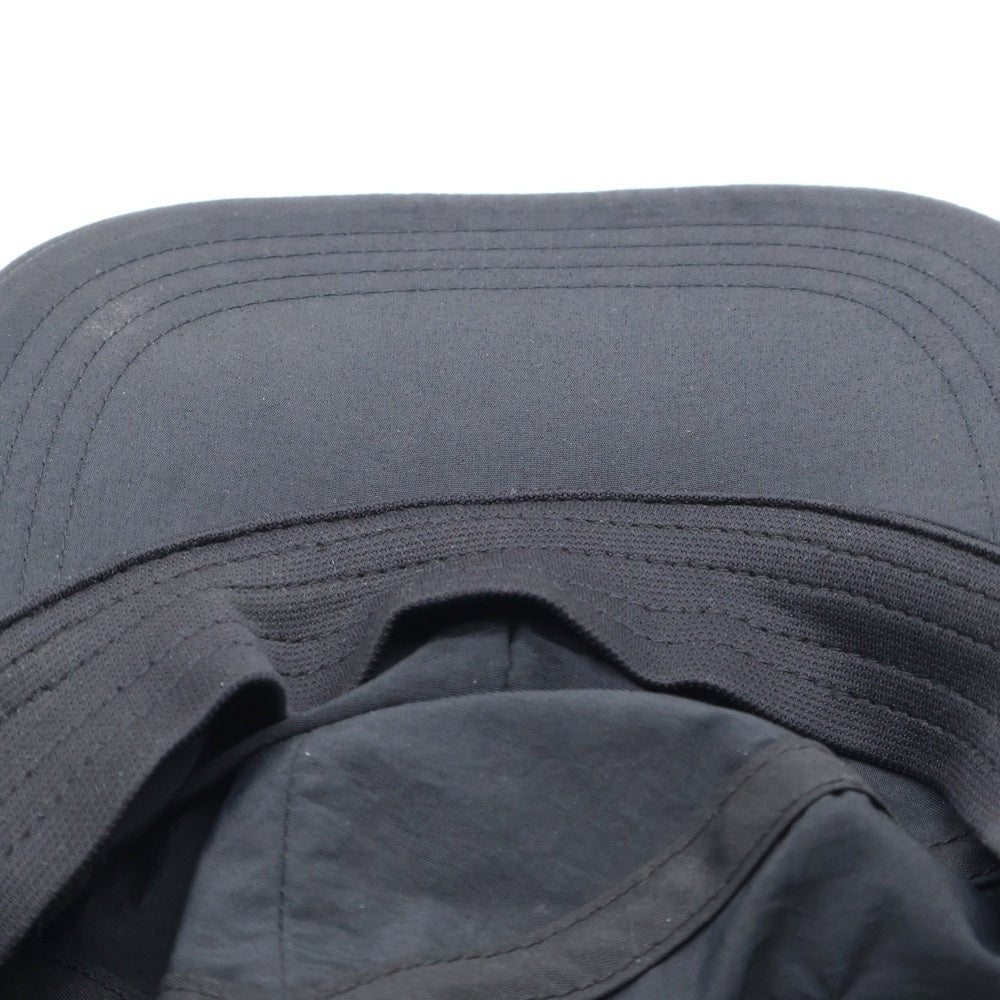 NO BRAND(ノーブランド) garbage ガーベッジ 4:33 ロゴ刺繍ナイロンベースボールキャップ ブラック