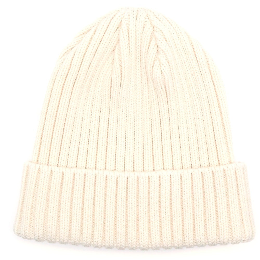 KIJIMA TAKAYUKI(キジマタカユキ) プレーンニットキャップ ビーニー ホワイト