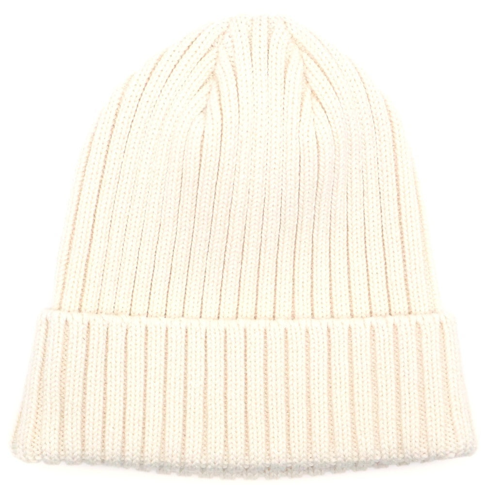 KIJIMA TAKAYUKI(キジマタカユキ) プレーンニットキャップ ビーニー ホワイト
