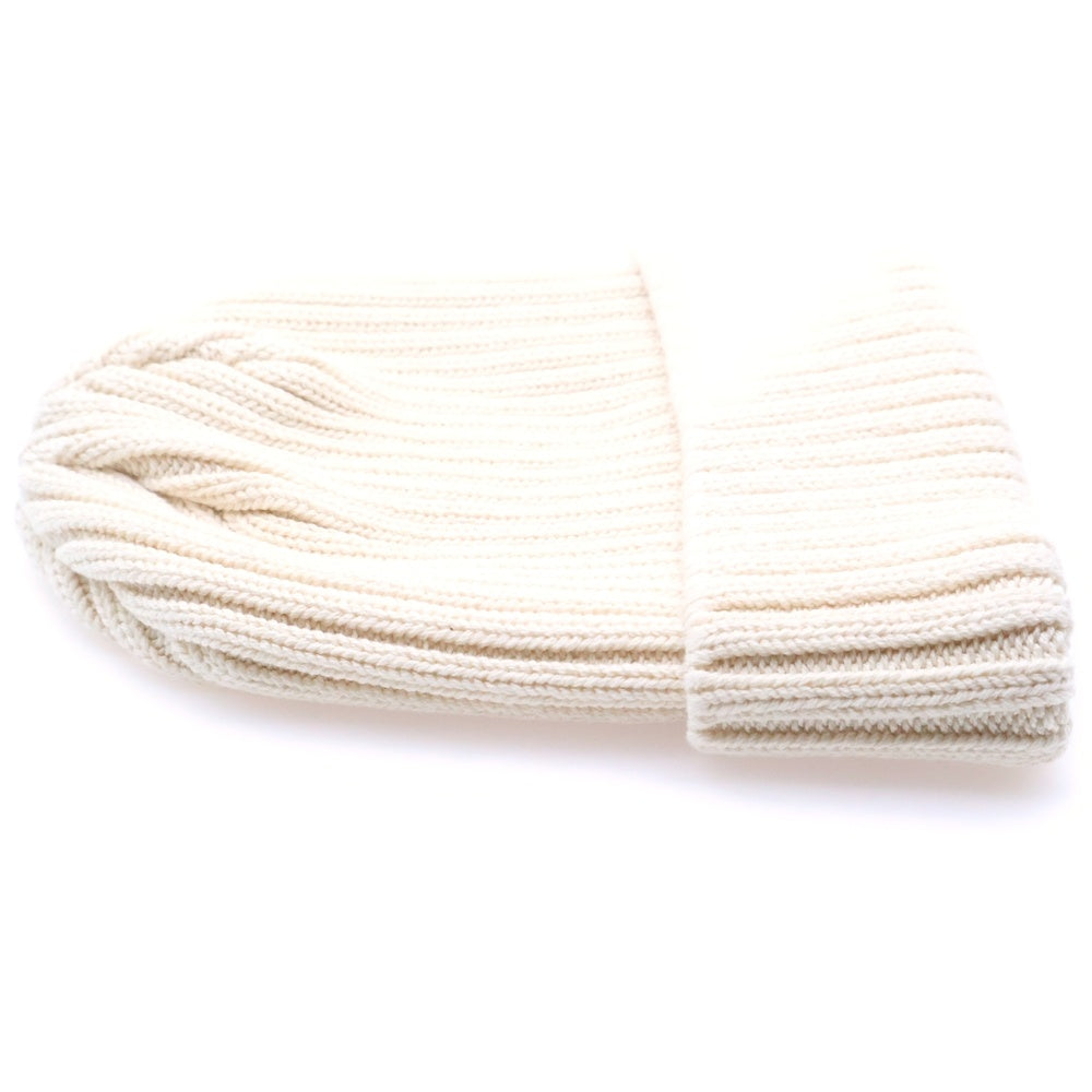 KIJIMA TAKAYUKI(キジマタカユキ) プレーンニットキャップ ビーニー ホワイト