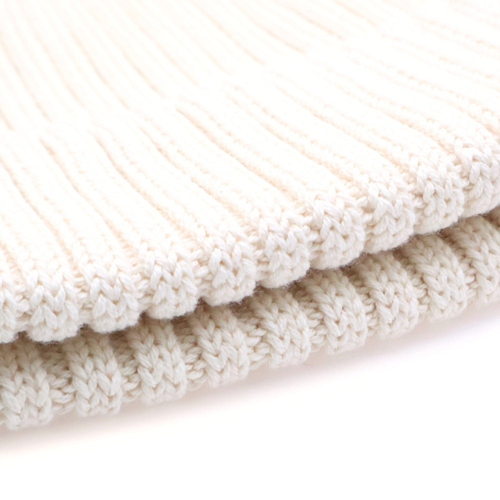 KIJIMA TAKAYUKI(キジマタカユキ) プレーンニットキャップ ビーニー ホワイト