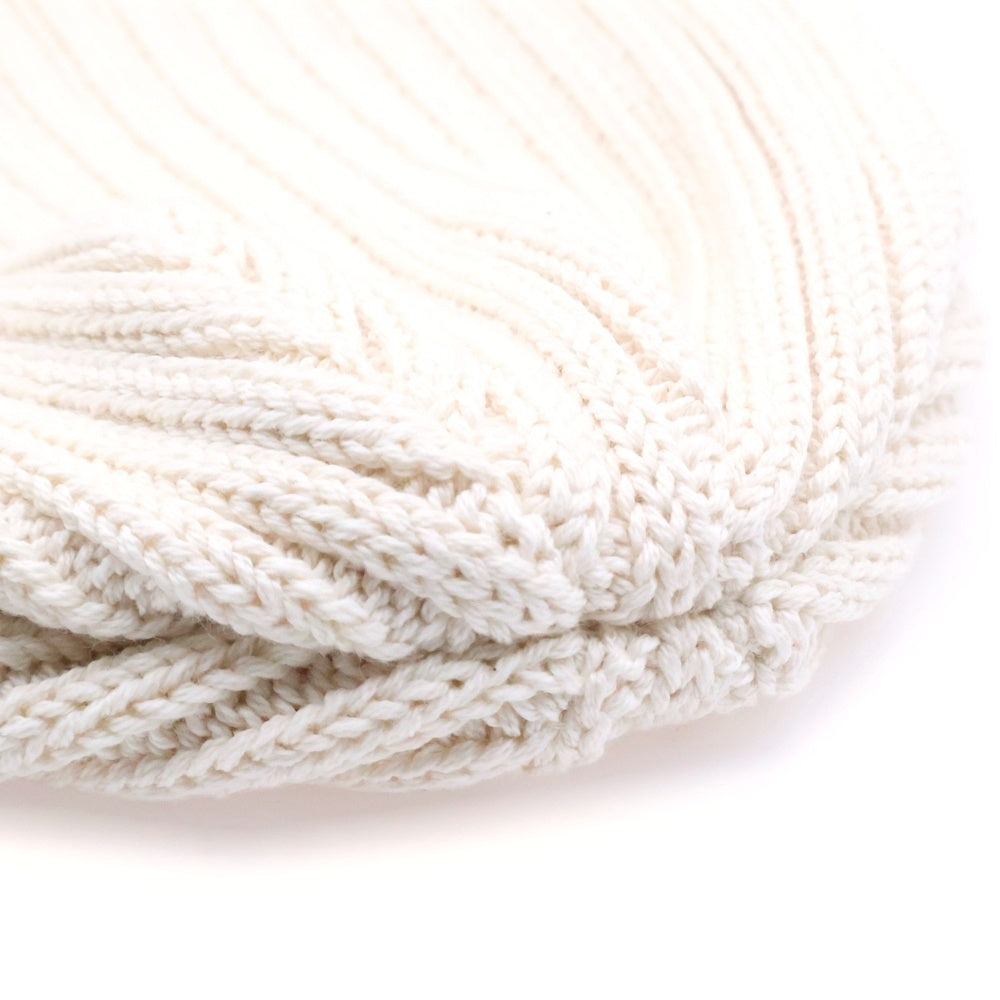 KIJIMA TAKAYUKI(キジマタカユキ) プレーンニットキャップ ビーニー ホワイト