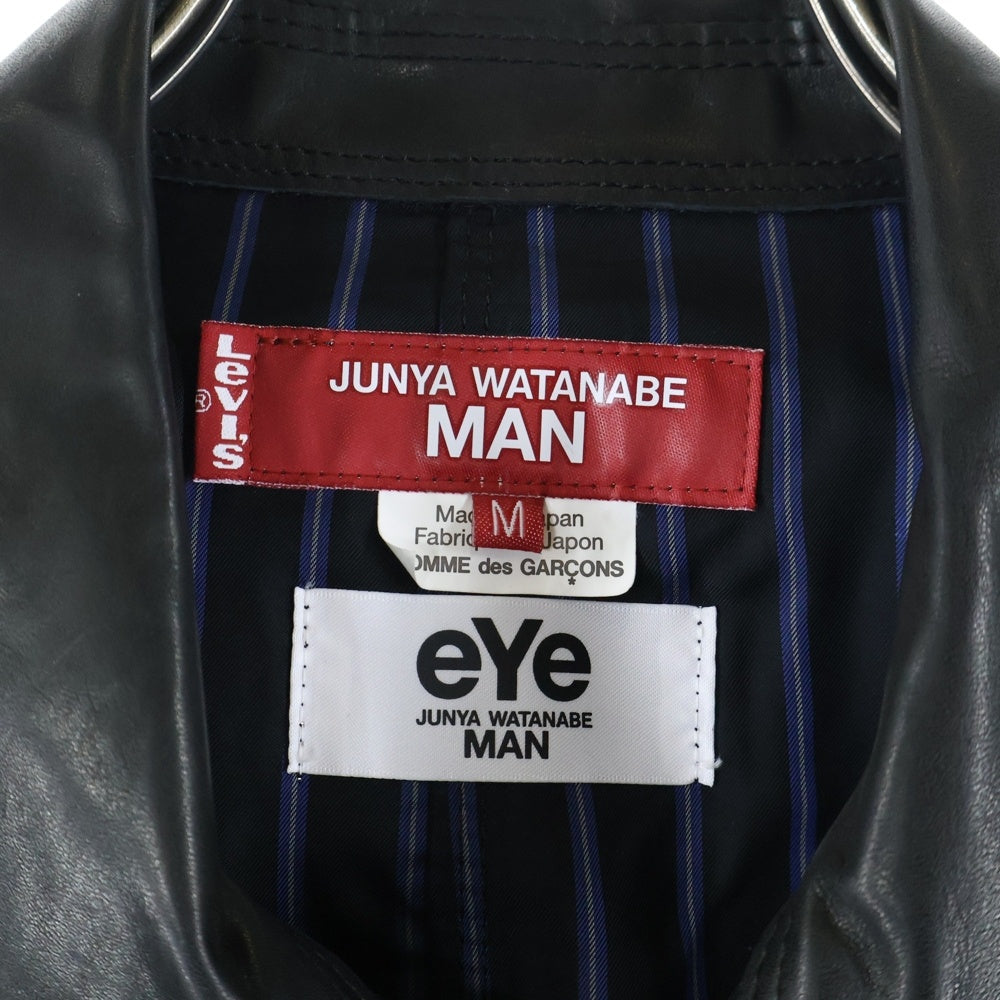 COMME des GARCONS JUNYA WATANABE MAN(コムデギャルソンジュンヤワタナベマン) ×Levi's J914 リーバイスレザージャケット ブラック WN-J914-100-1-3