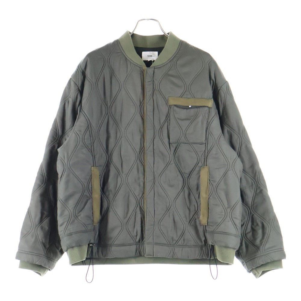 NO BRAND(ノーブランド) scrap スクラップ キルティング ボンバージャケット カーキ 23AW-2black