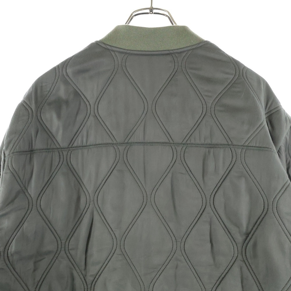 NO BRAND(ノーブランド) scrap スクラップ キルティング ボンバージャケット カーキ 23AW-2black