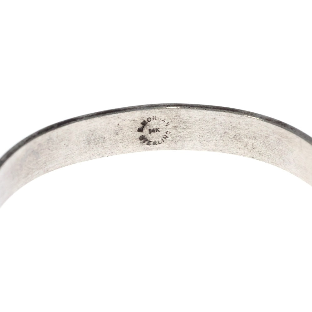 Bruce Morgan(ブルースモーガン) 14K ナバホ族 バングル スタンプワーク ブレスレット インディアンジュエリー シルバー