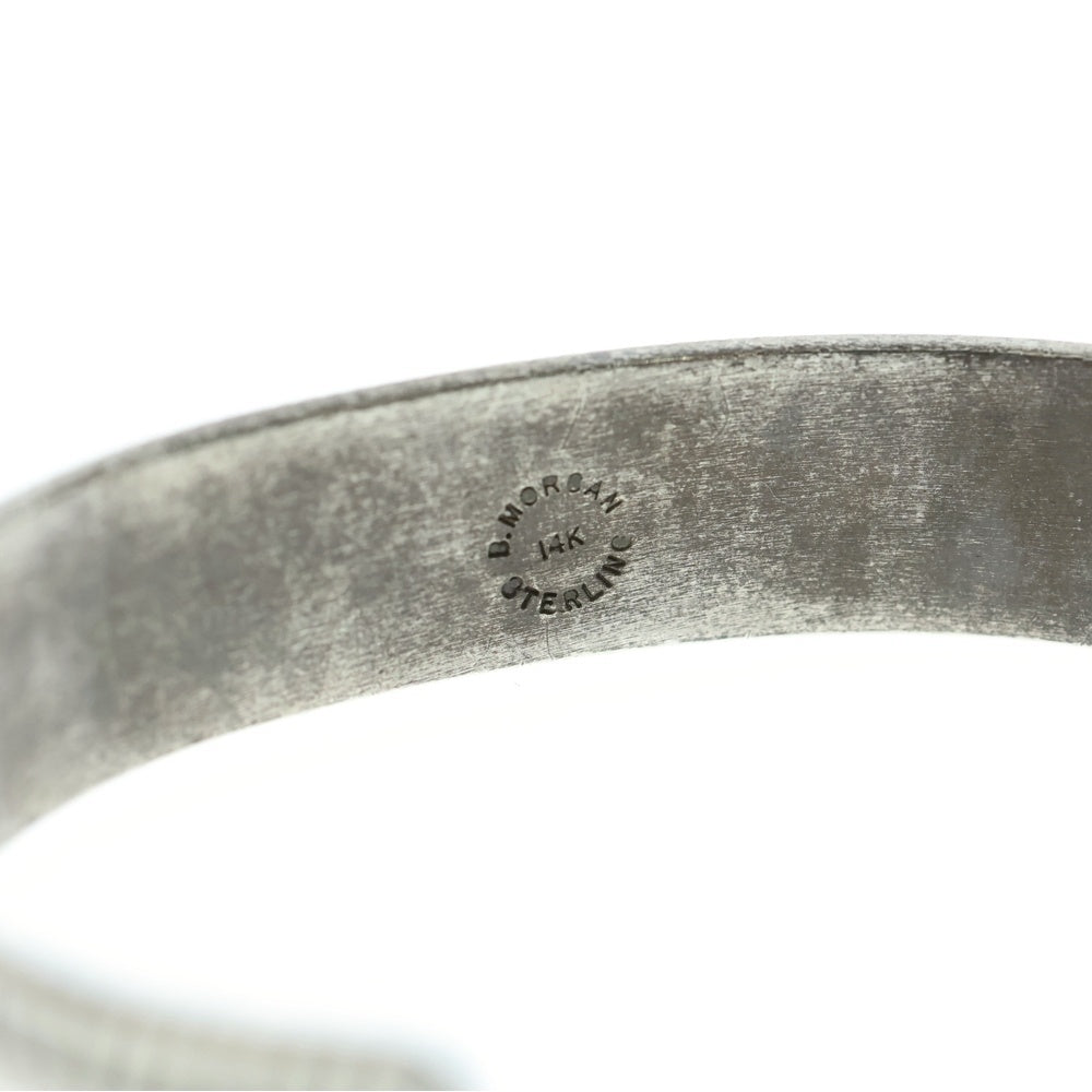 Bruce Morgan(ブルースモーガン) 14K ナバホ族 バングル スタンプワーク ブレスレット インディアンジュエリー シルバー
