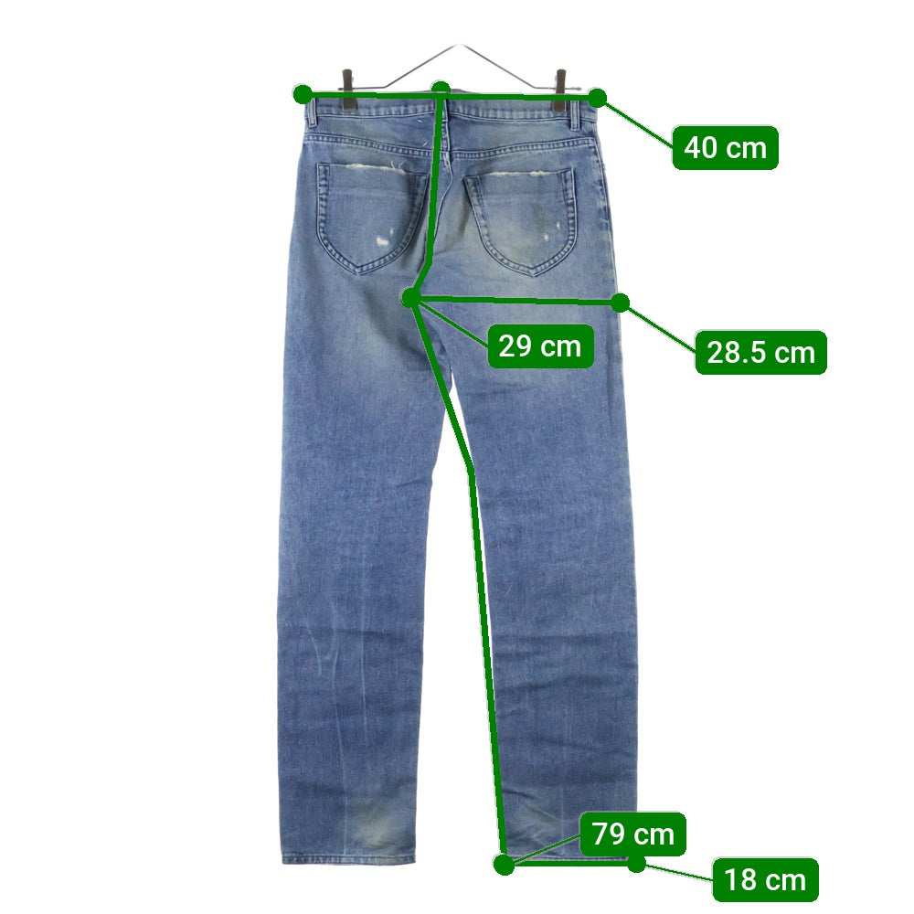 Martin Margiela 10(マルタンマルジェラ) ここのえ期 10SS レギュラーフィット デニムパンツ インディゴ 30 LA030