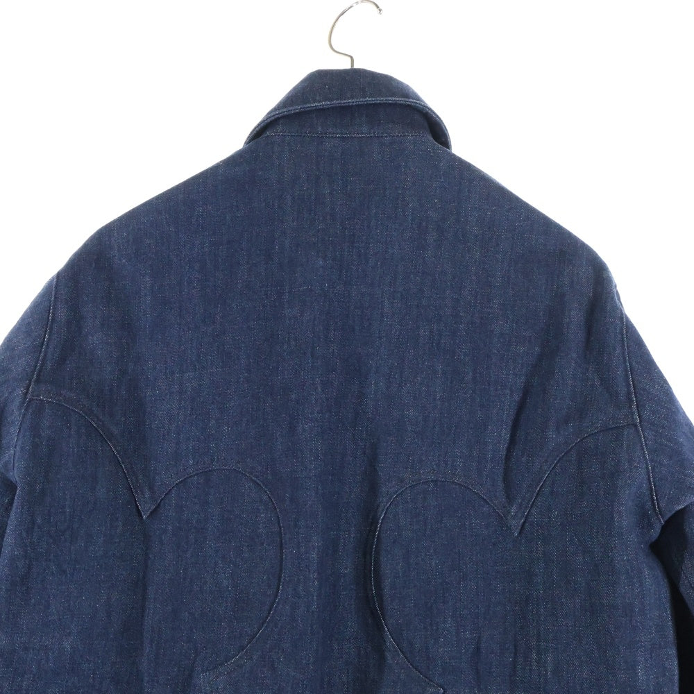 CHROME HEARTS(クロムハーツ) OLD オールド ホースシュー ボタン バック フレアニー ウエスタン デニム シャツジャケット インディゴ