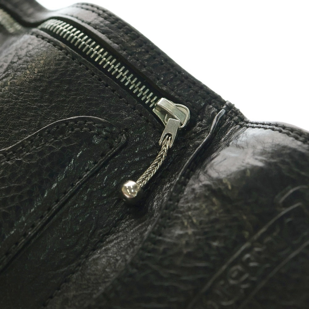 CHROME HEARTS(クロムハーツ) 3FOLD 3フォールド クロスボールボタン レザーウォレット 財布 ブラック BCA364