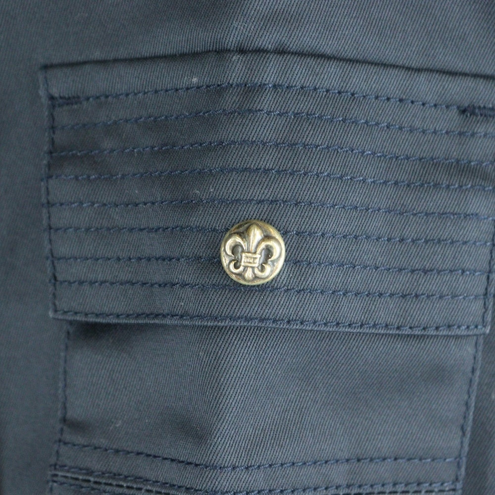 CHROME HEARTS(クロムハーツ) BSフレアボタン ミリタリー シャツジャケット ネイビー