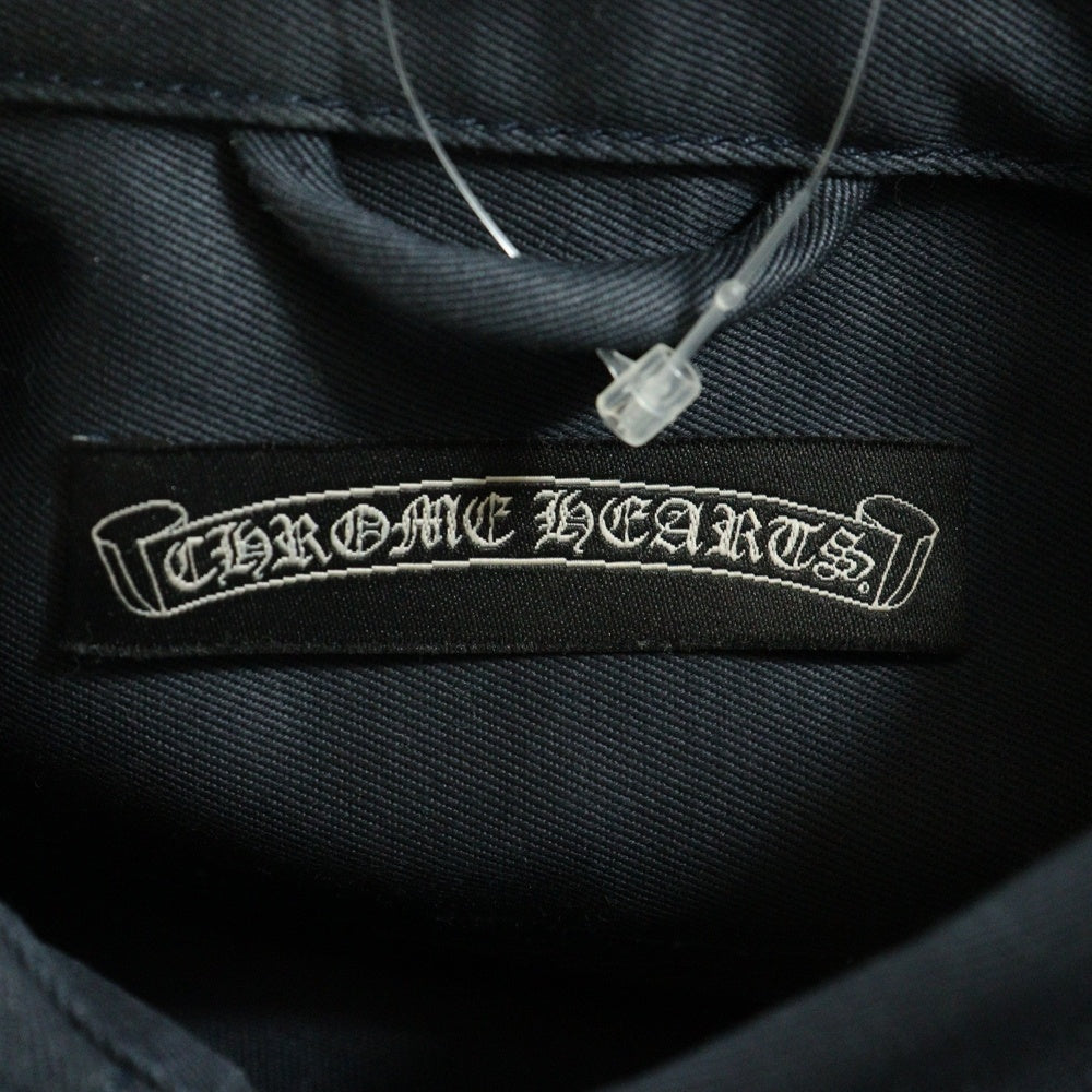 CHROME HEARTS(クロムハーツ) BSフレアボタン ミリタリー シャツジャケット ネイビー
