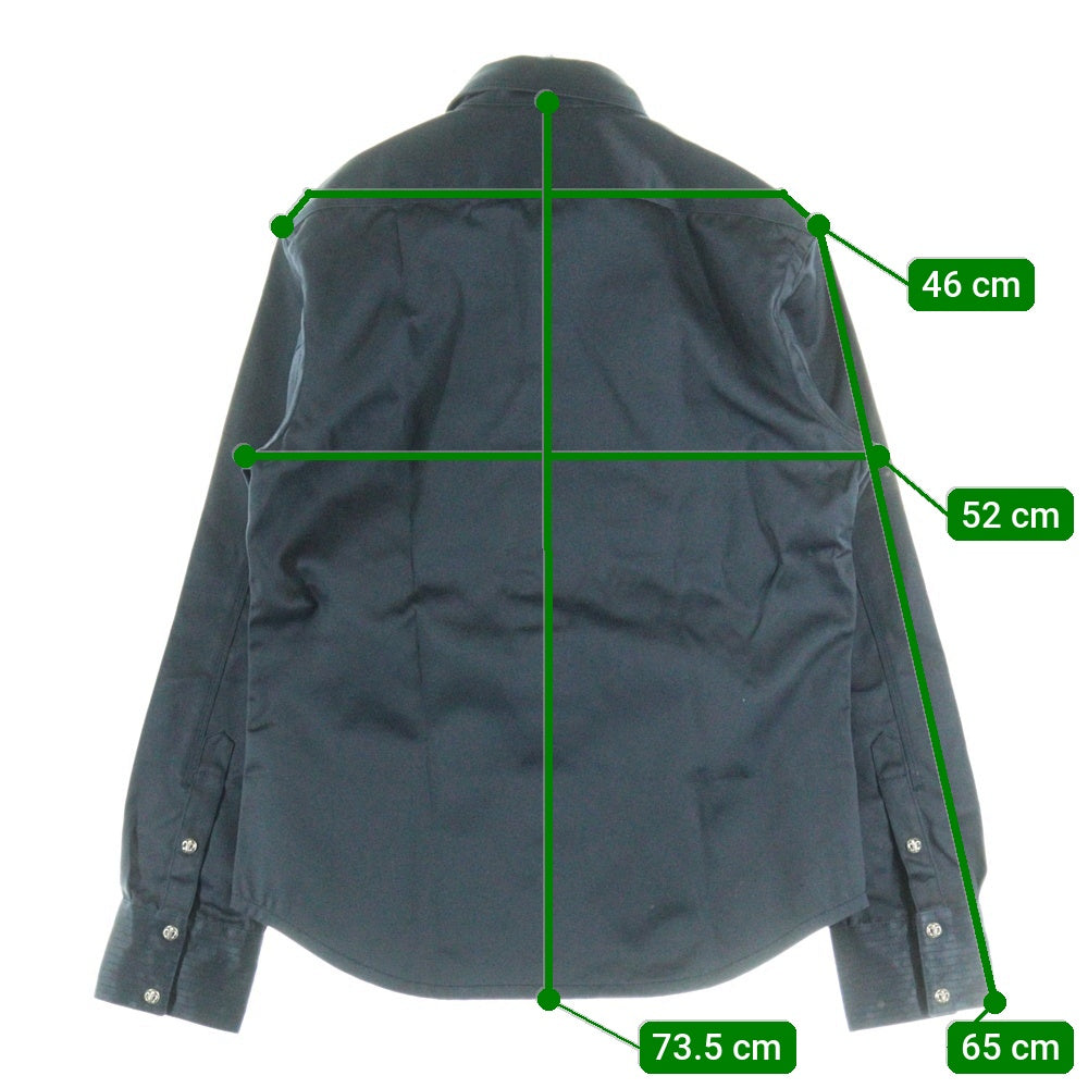 CHROME HEARTS(クロムハーツ) BSフレアボタン ミリタリー シャツジャケット ネイビー